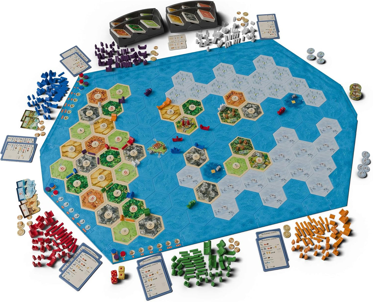 CATAN 6th Edition: Explorers & Pirates - 5-6 Player Expansion