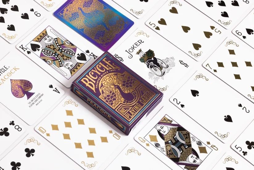 Bicycle Playing Cards: Peacock - Purple