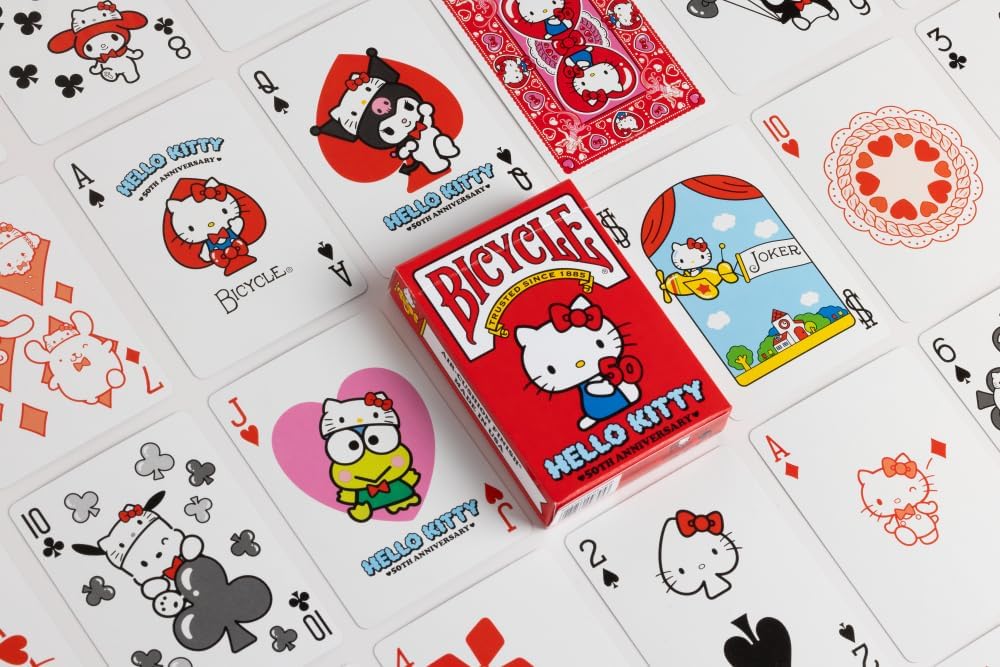 Bicycle Playing Cards: Hello Kitty 50th Anniversary