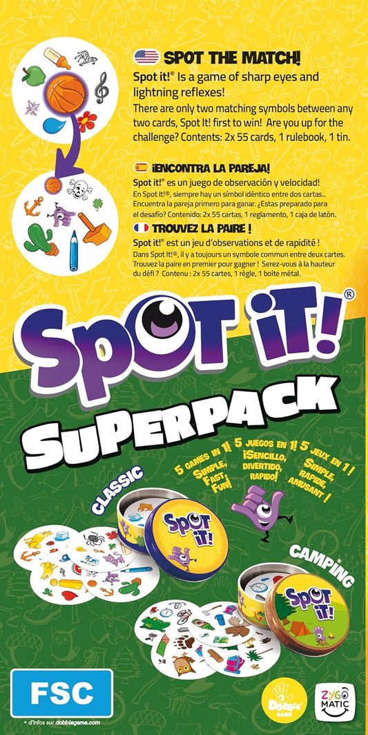 Spot it! Super Pack Classic + Camping
