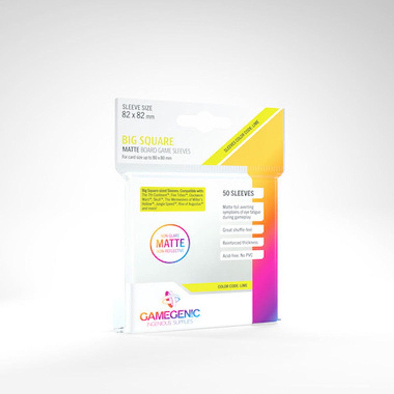 Board Game Sleeves: Gamegenic - MATTE Big Square (50)