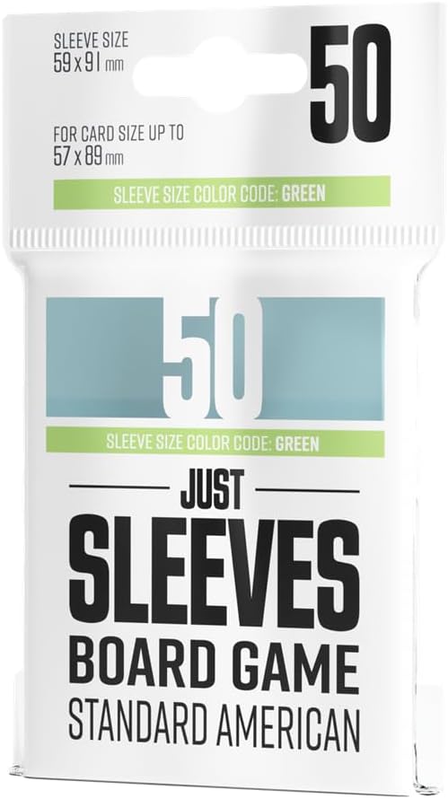 Gamegenic Just Sleeves - Standard American (50 Pack) 62×94 mm Card Sleeves