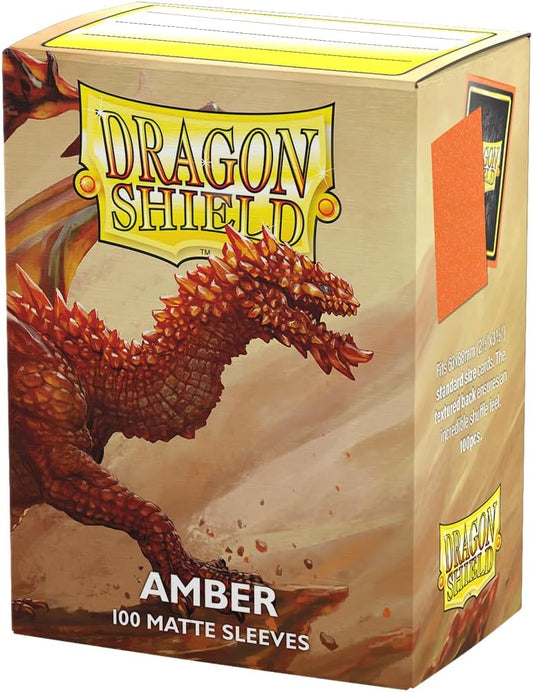 Dragon Shield Sleeves: Matte - Amber (100)