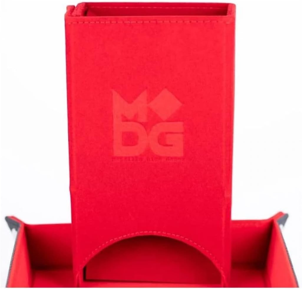 Metallic Dice Games: Velvet Fold-Up Dice Tower: Red