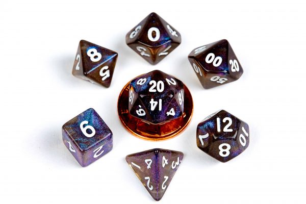 Metallic Dice Games Mini Dice Set: Stardust - Galaxy (7)
