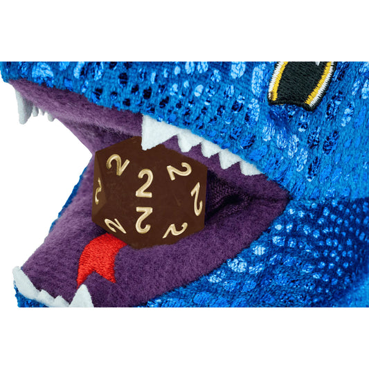 FanRoll Dice Bag: Plush Dragon (Blue)