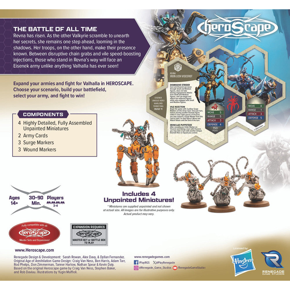 Heroscape: Revna's Rebuke - Iron Lich and Necrotech Wraithriders