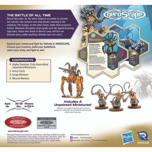 Heroscape: Revna's Rebuke - Iron Lich and Necrotech Wraithriders