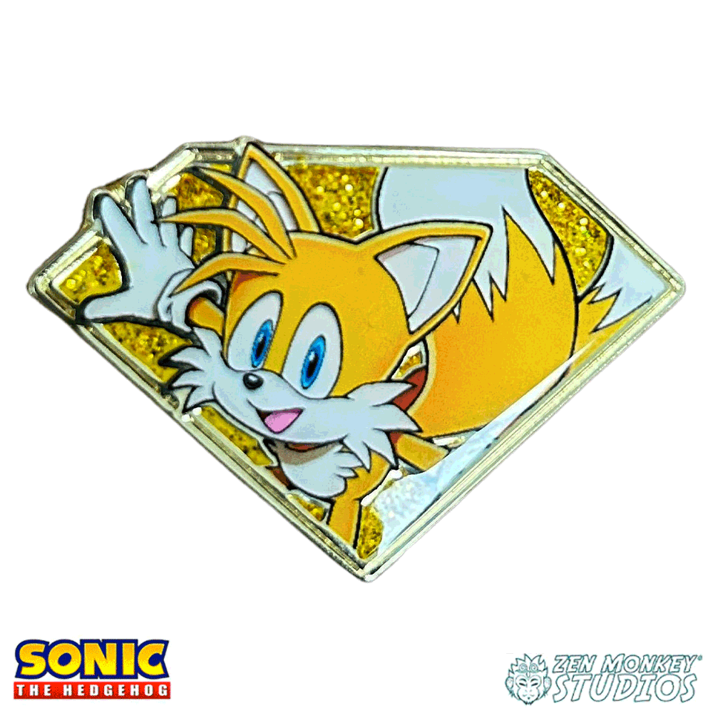 Enamel Pin: Sonic the Hedgehog - Emerald Tails (Golden Series 2)