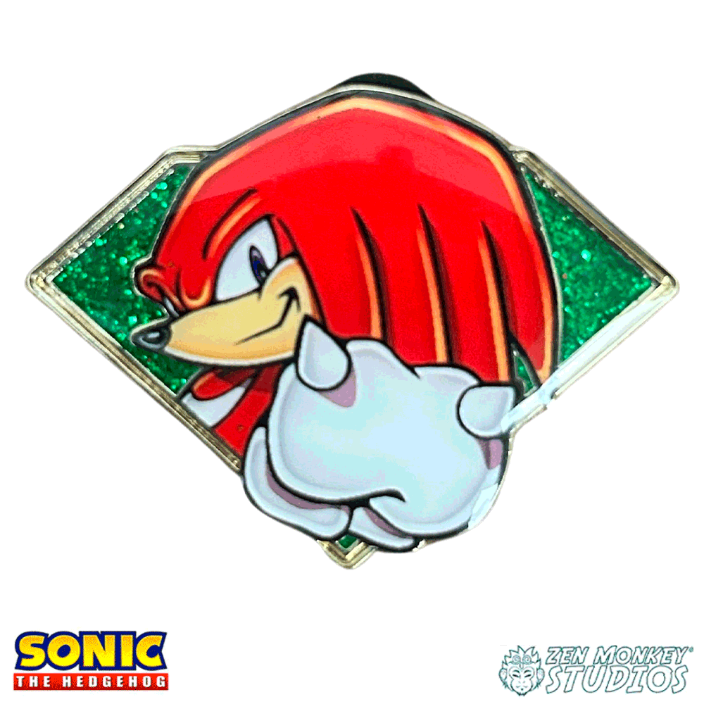 Enamel Pin: Sonic the Hedgehog - Emerald Knuckles (Golden Series 2)