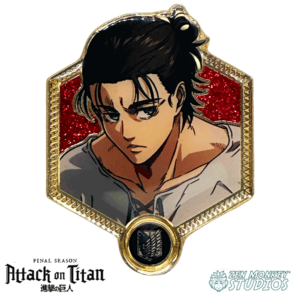 Enamel Pin: Attack on Titan - Eren Yaeger (Golden Series 2)
