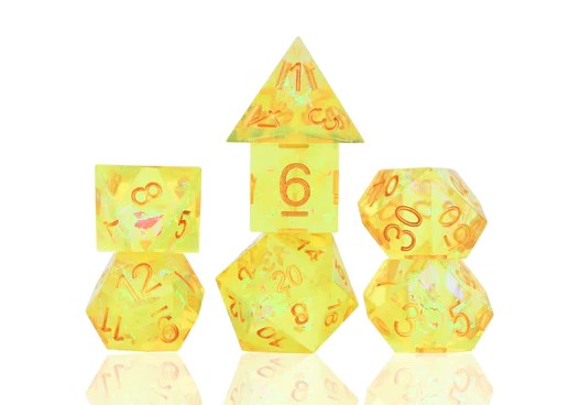 Sirius Dice: Sharp-Edged - Yellow Fairy (7)