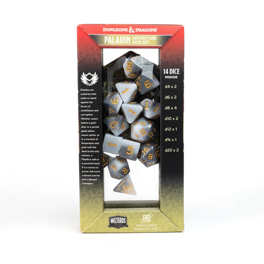 Sirius D&D Adventure Dice Set: Paladin - White/Grey (14-Set)