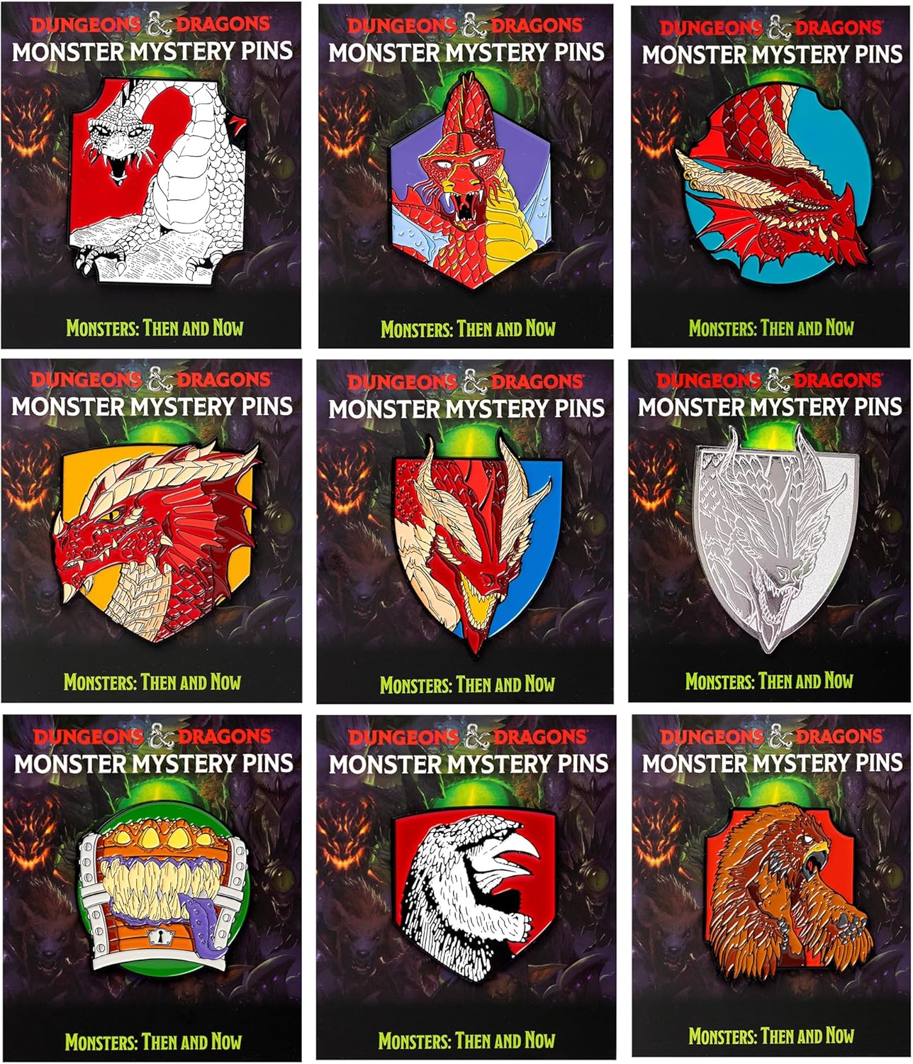 Dungeons & Dragon: Monster Mystery Pins