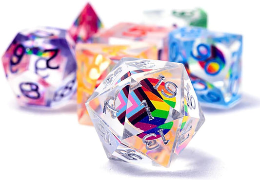 Sirius Dice Set: Dungeons & Dragons - Progress Pride (7)