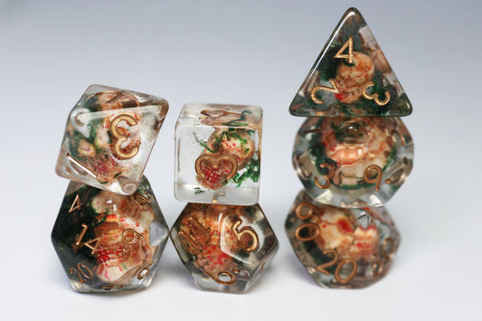 Foam Brain Games Dice Set: Ancient Skull (7)