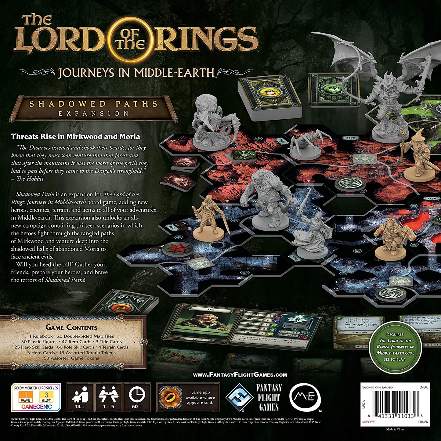 Lord of the Rings: Journeys in Middle Earth - Shadowed Paths Expansion