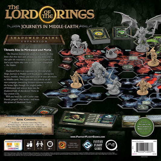Lord of the Rings: Journeys in Middle Earth - Shadowed Paths Expansion