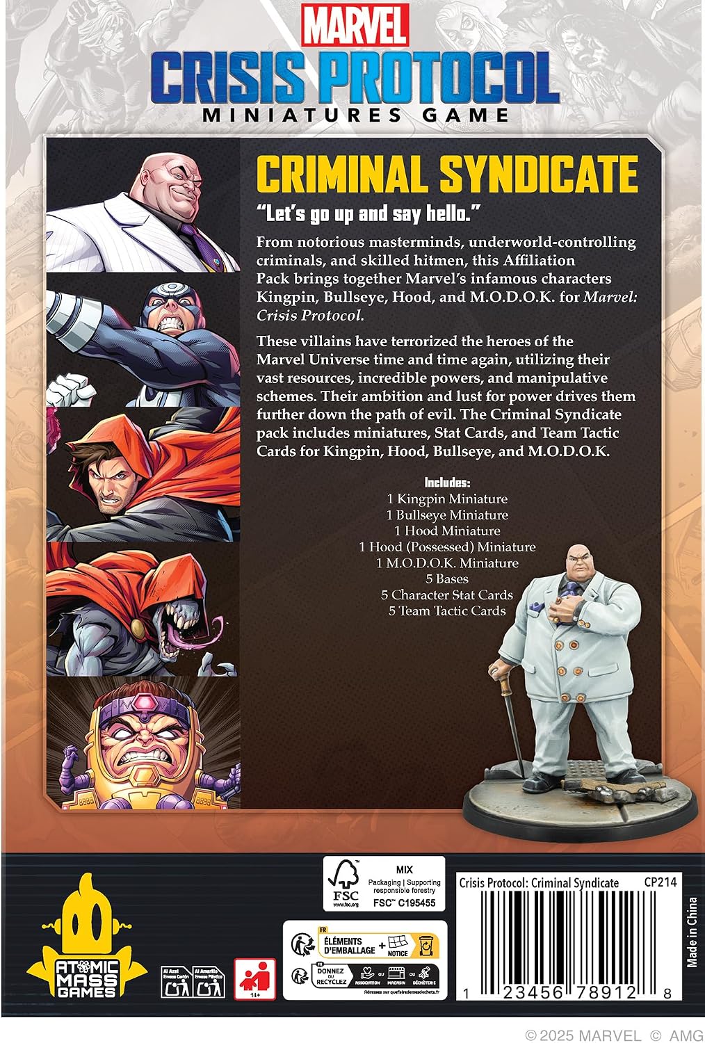 Marvel Crisis Protocol: Criminal Syndicate Affiliation Pack
