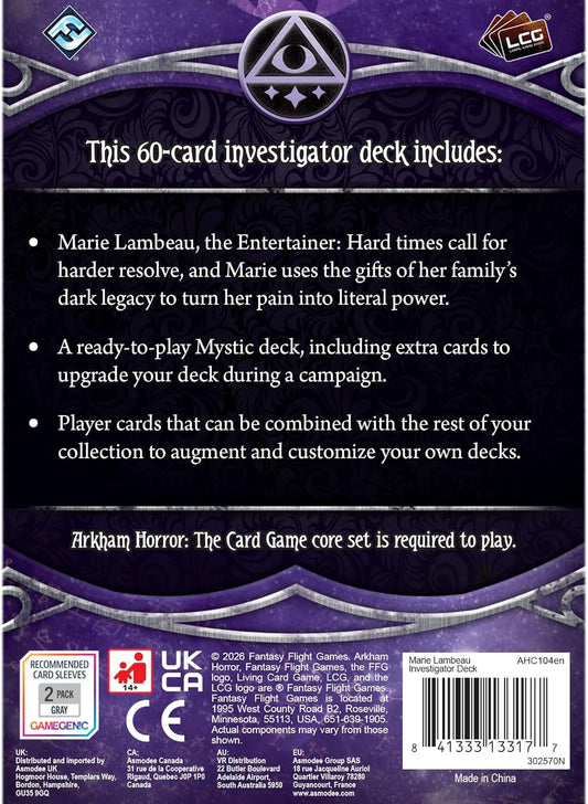 Arkham Horror LCG: Marie Lambeau Investigator Deck
