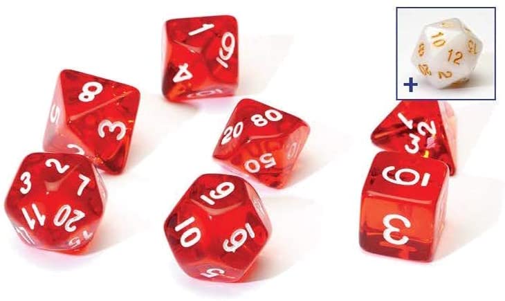 Sirius Dice: Red Translucent (8)