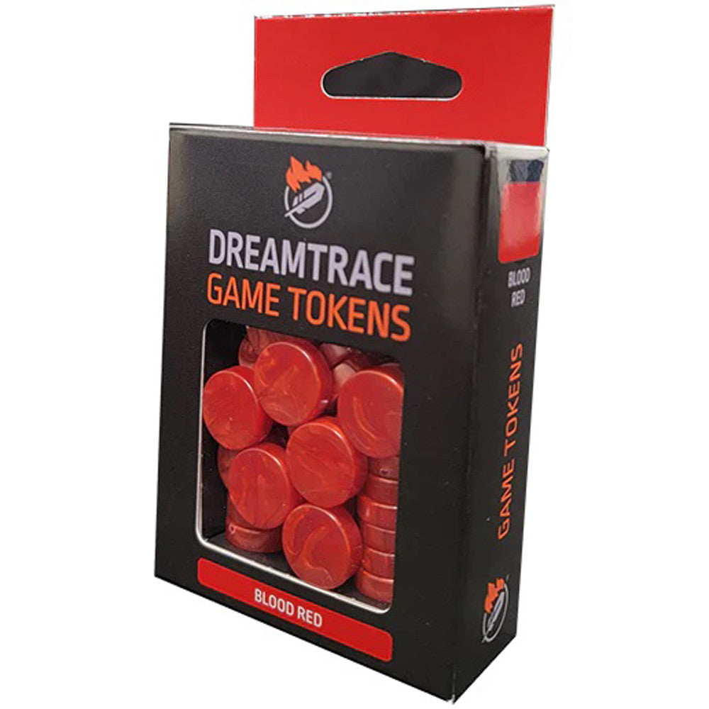 Dreamtrace Game Tokens: Blood Red (40)
