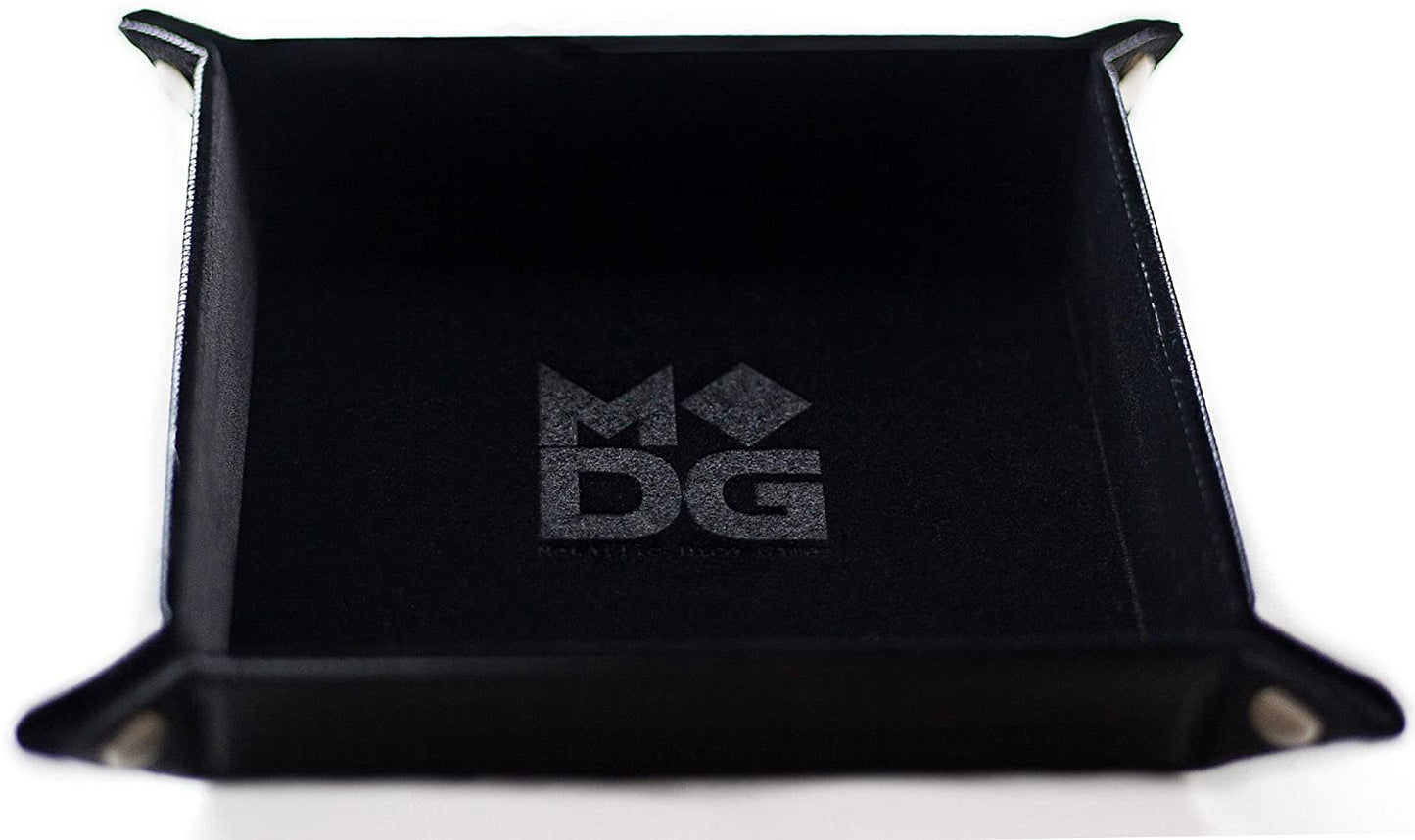 Metallic Dice Games: Velvet Folding Tray - Black