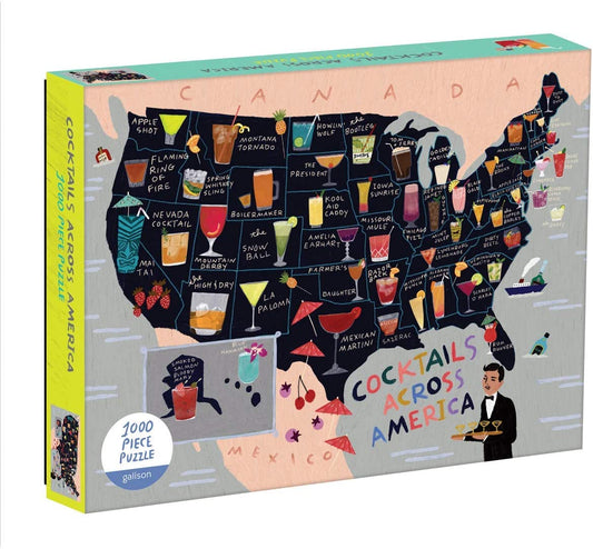 Puzzle: Cocktail Map US 1000 Pieces