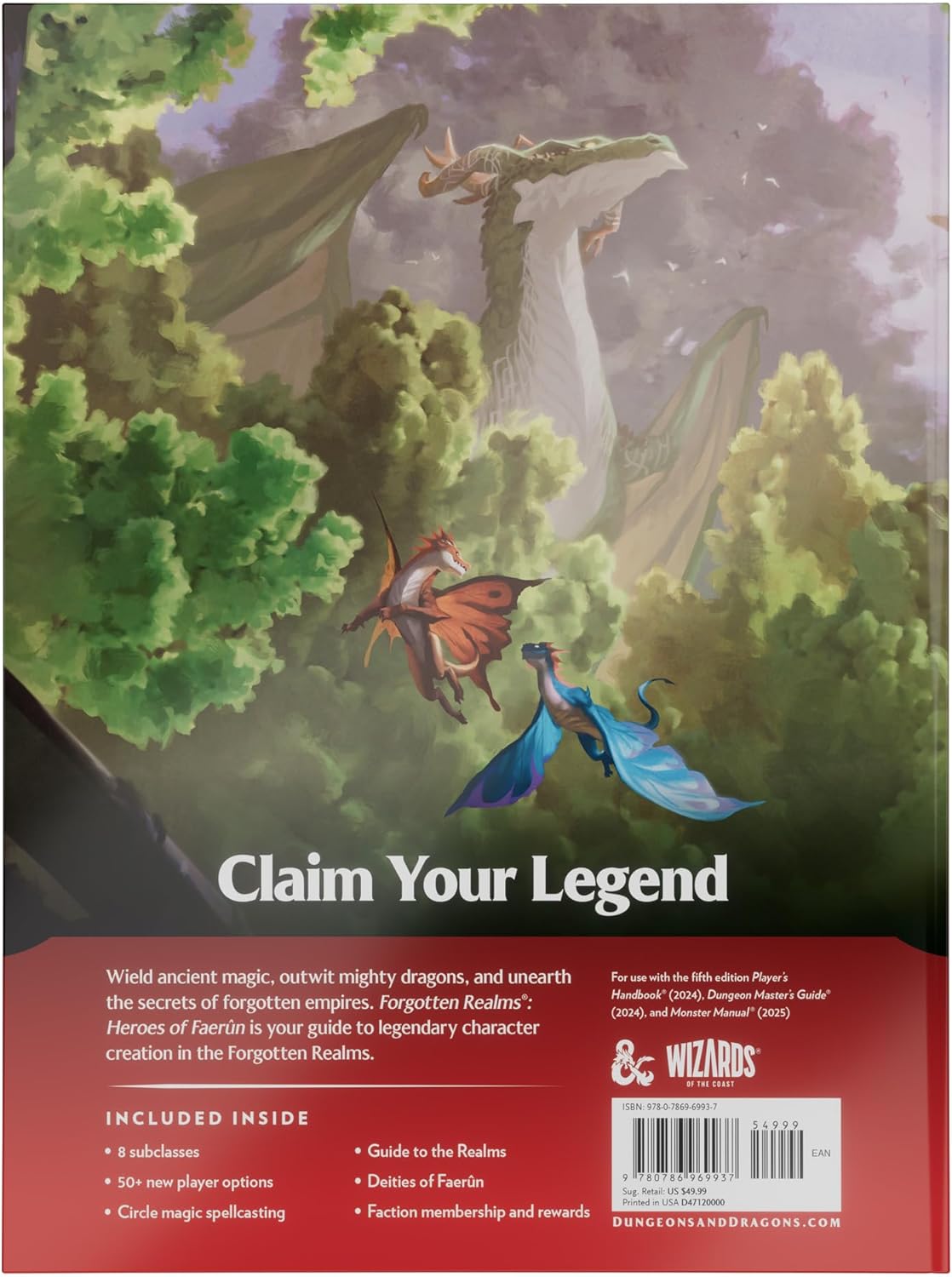 D&D 5E RPG: Forgotten Realms - Heroes of Faerun (Standard Cover)