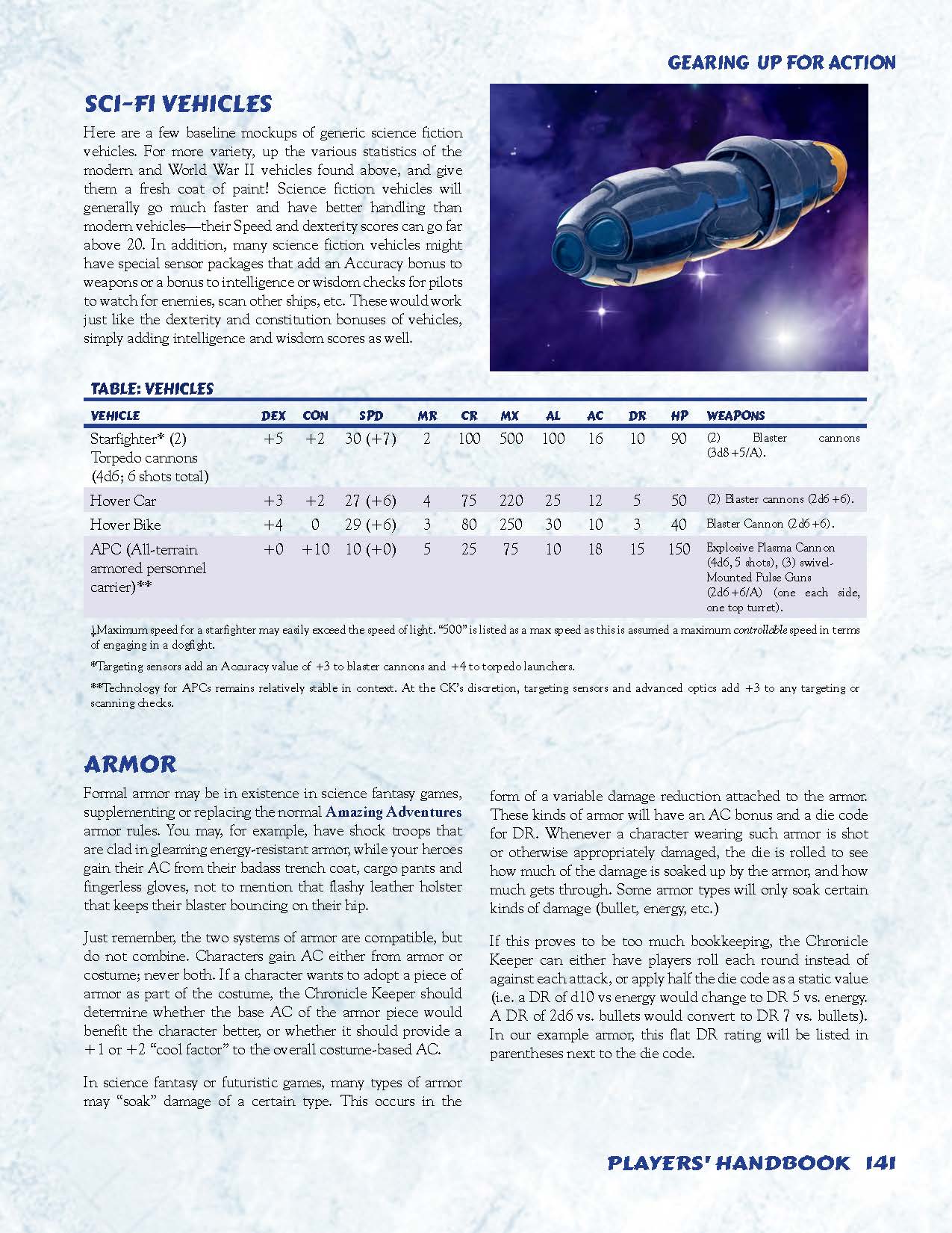 Amazing Adventures Players Handbook