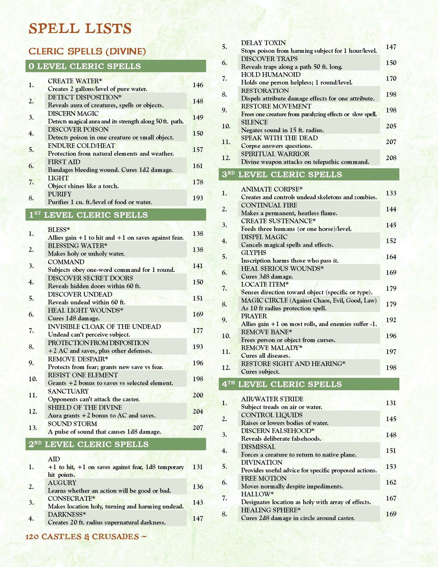 Castles & Crusades: Players Handbook