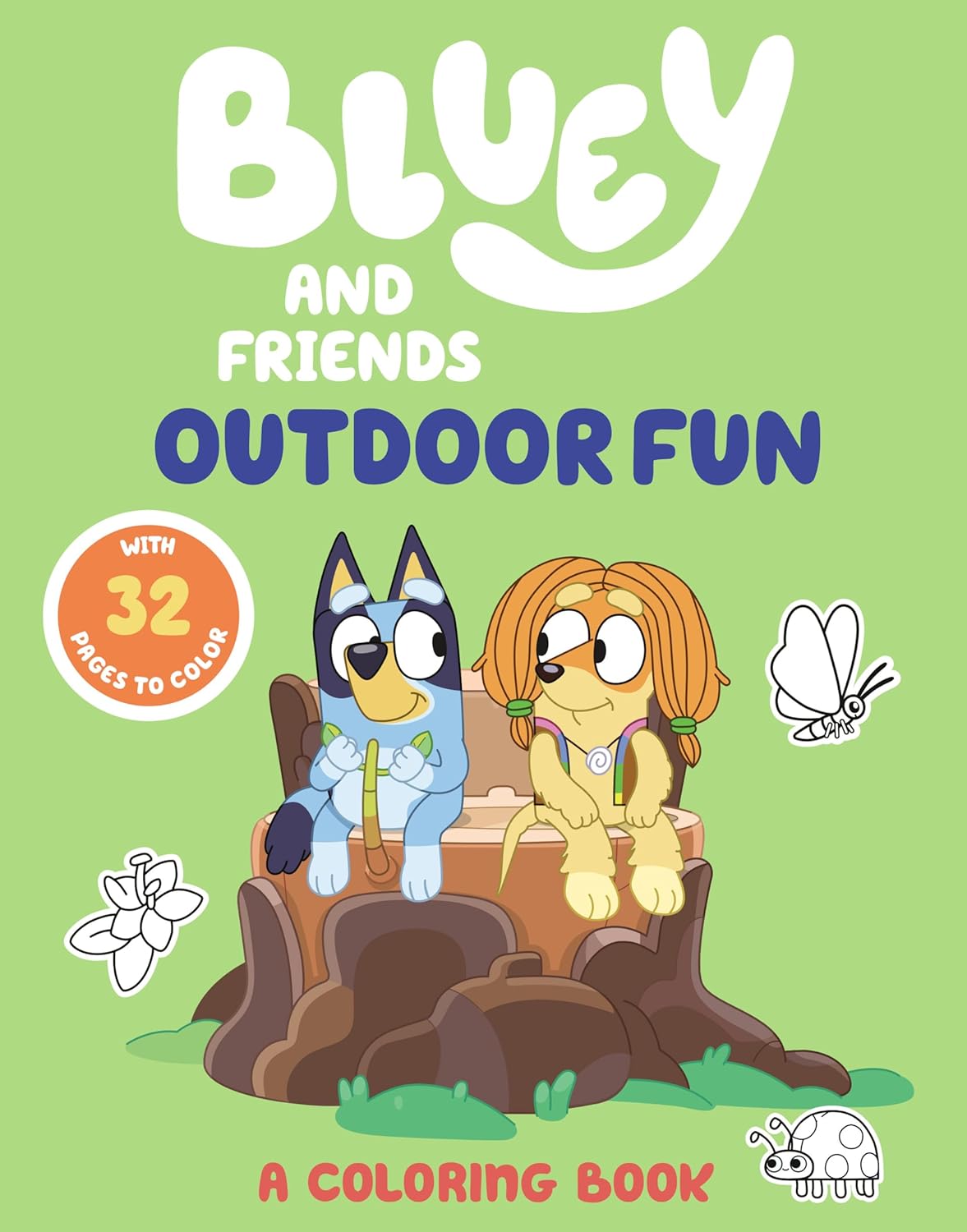 Bluey and Friends: Outdoor Fun: A Coloring Book