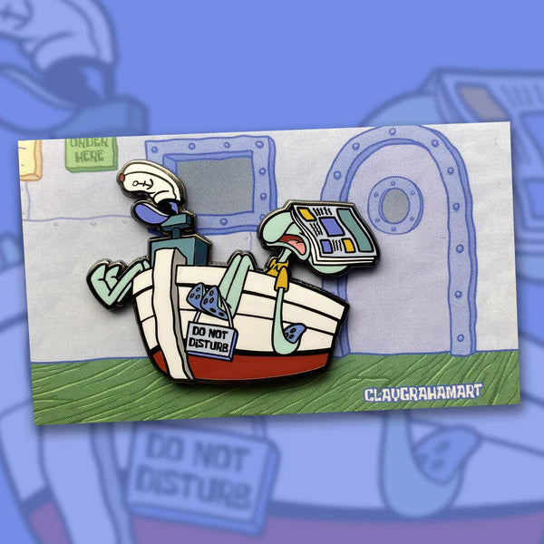 Enamel Pin: Spongebob - Squid Work