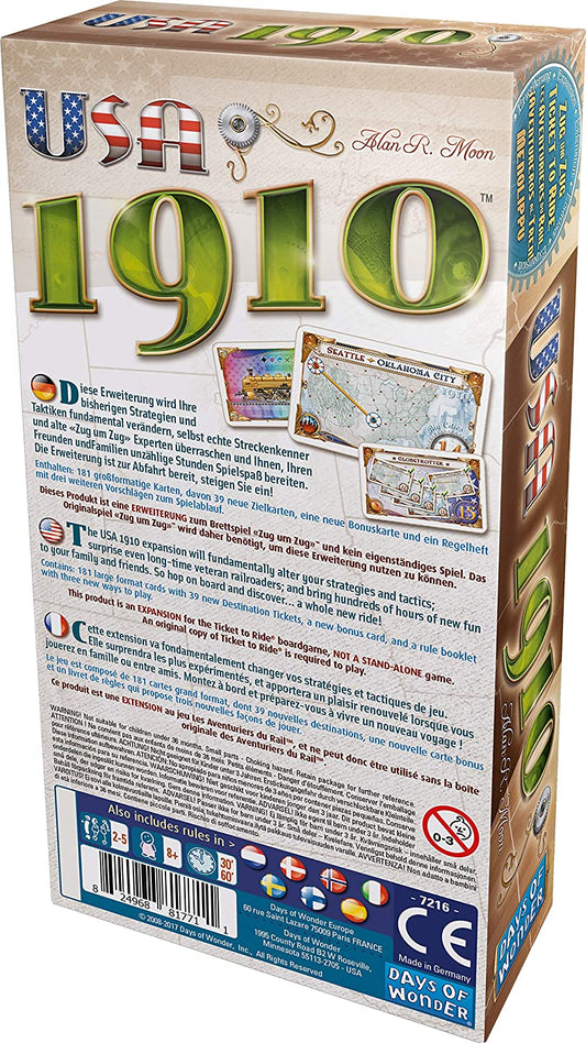 Ticket to Ride USA 1910 Expansion