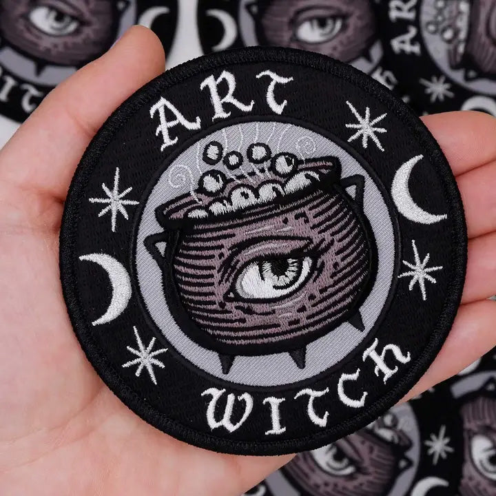 Cat Coven Patch: Art Witch