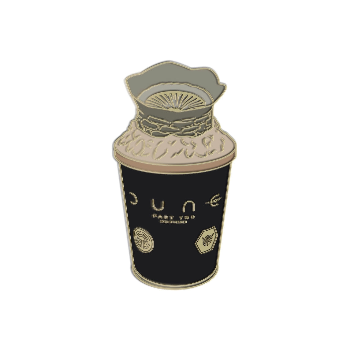 Mover & Shaker Enamel Pin: Dune Popcorn Bucket