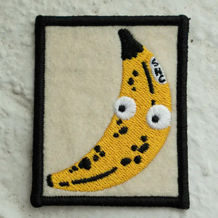 Stay Home Club Patch: Googly Banana
