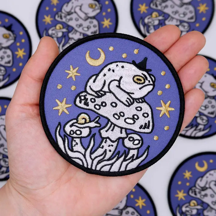 Cat Coven Patch: Grumpy Toad Witch