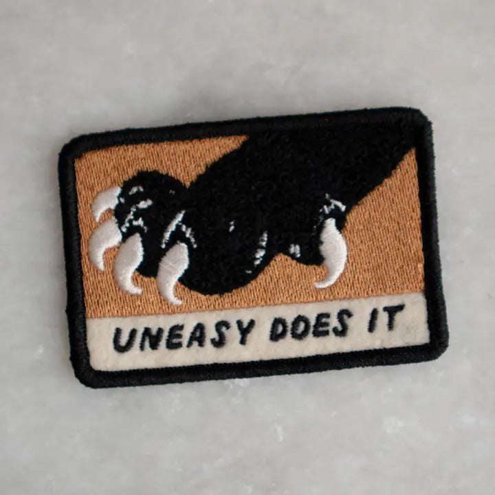 Stay Home Club Patch: Uneasy Does It