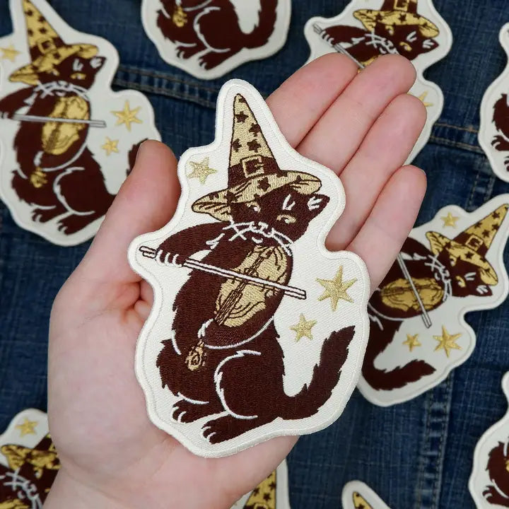 Cat Coven Patch: Violin Cat