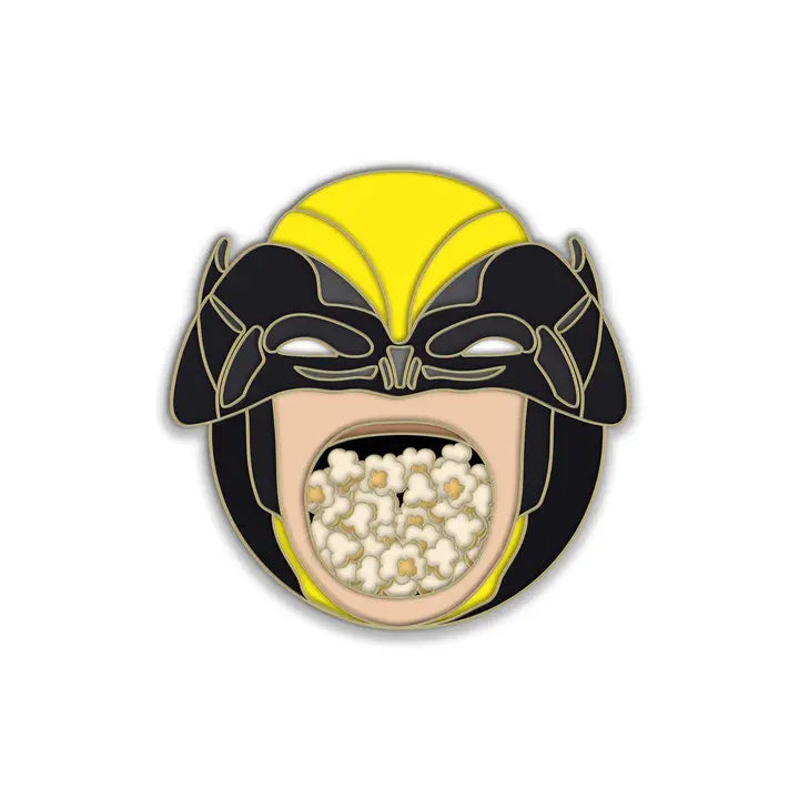 Mover & Shaker Enamel Pin: Wolverine Popcorn Bucket