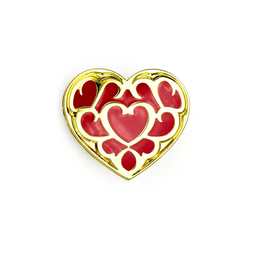 Enamel Pin: Legend of Zelda - Heart Container (Glow-in-the-Dark Edition)