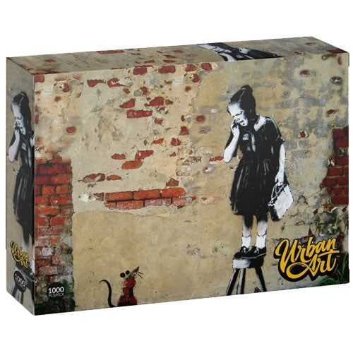 Puzzle: Banksy Urban Art - Girl on a Stool 1000 Pieces