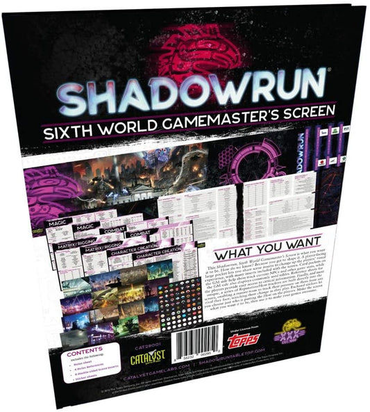 Shadowrun 6E RPG: Gamemaster's Screen