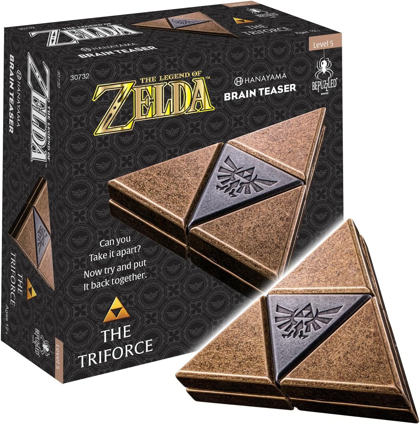 Hanayama Brain Teaser Puzzles: The Legend Of Zelda: The Triforce (Level 5)