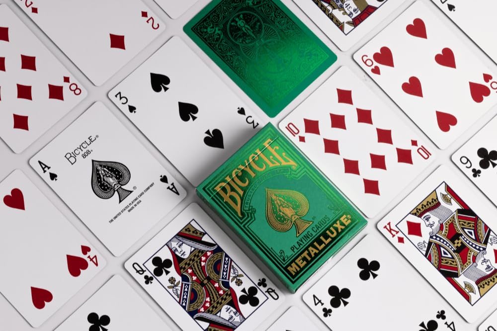 Bicycle Playing Cards: Metalluxe - Green