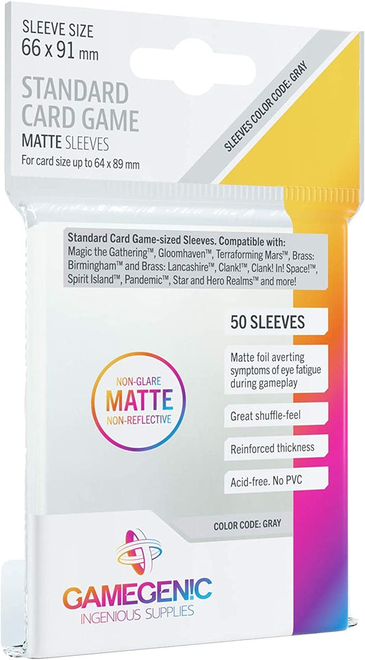 Gamegenic Matte Sleeves: Standard Card Game (50)
