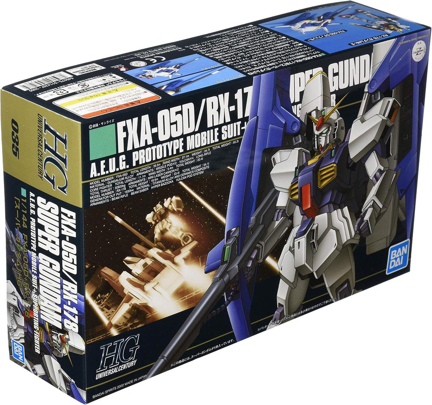 Gundam Model Kit: HGUC 1/144 RX-178+FXA-05D Super Gundam