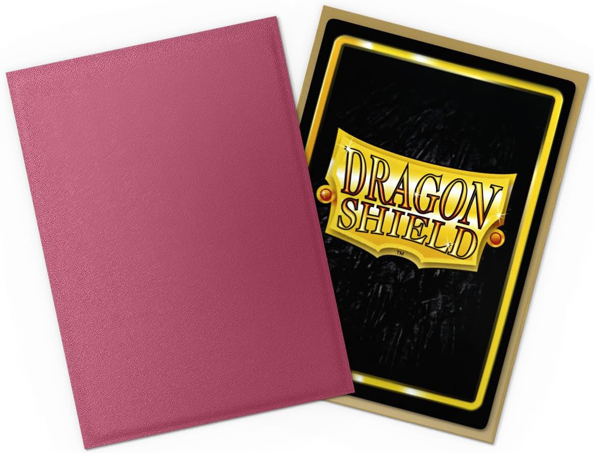 Dragon Shield Sleeves: Matte Dual - Pomegranate & Gold (100)