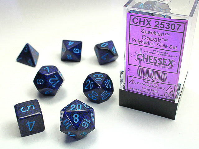 Chessex Dice Set: Speckled - Cobalt (7)